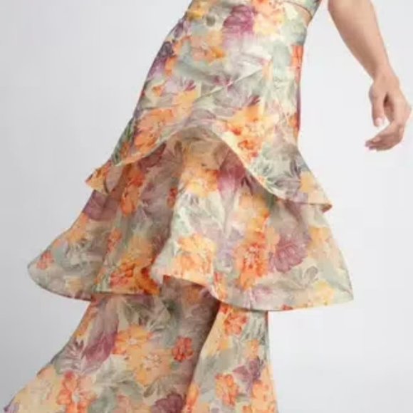 SHEIKE IMPERIAL FLORAL DRESS - SIZE 10 - Picture 4 of 6